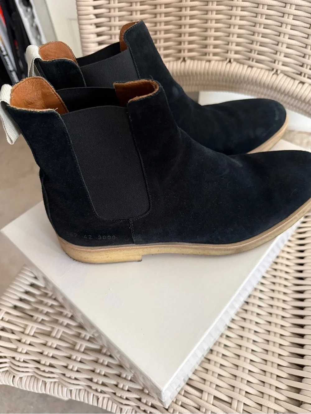 Men's Black Suede Chelsea Boots